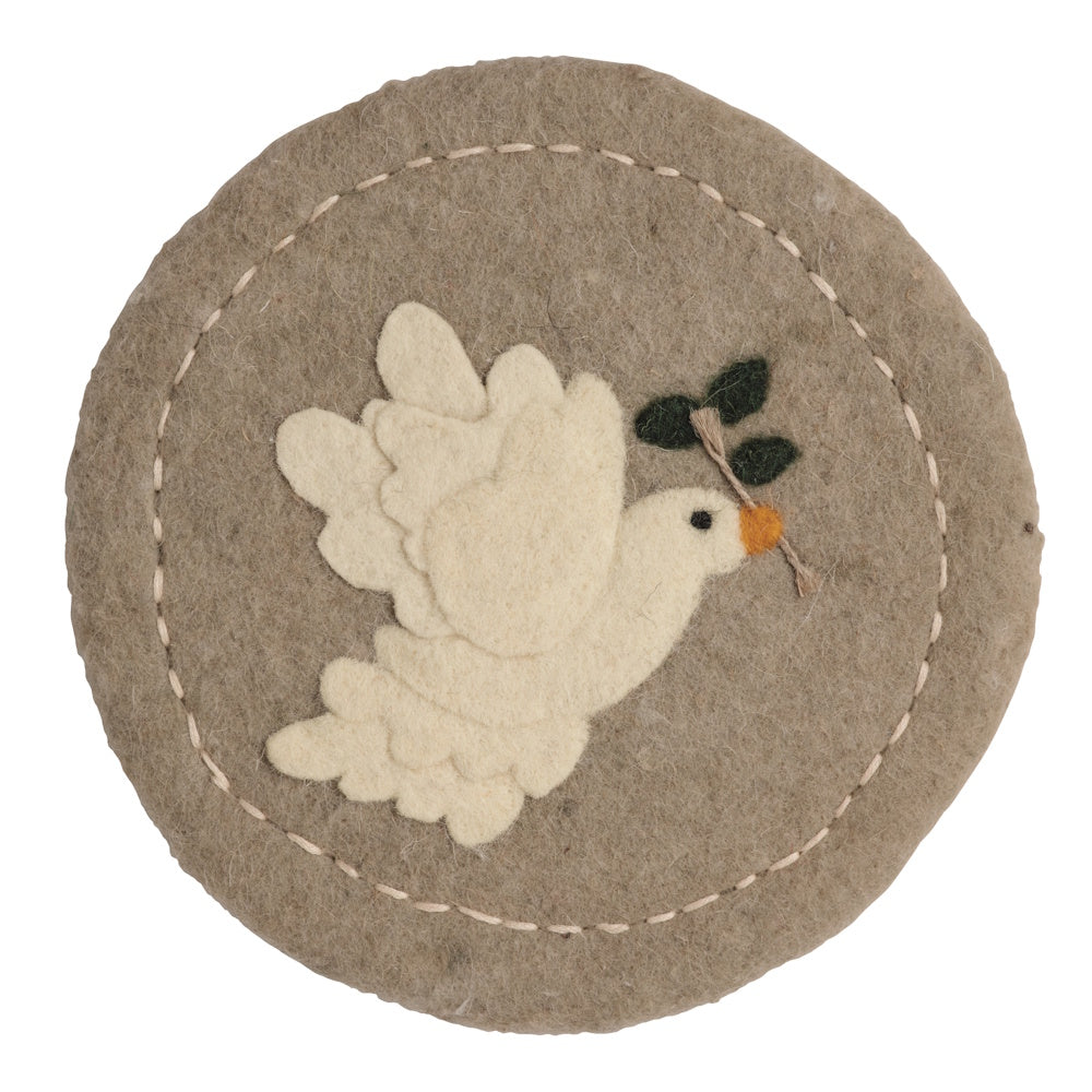 White Christmas Felted Trivets — alternate view 4