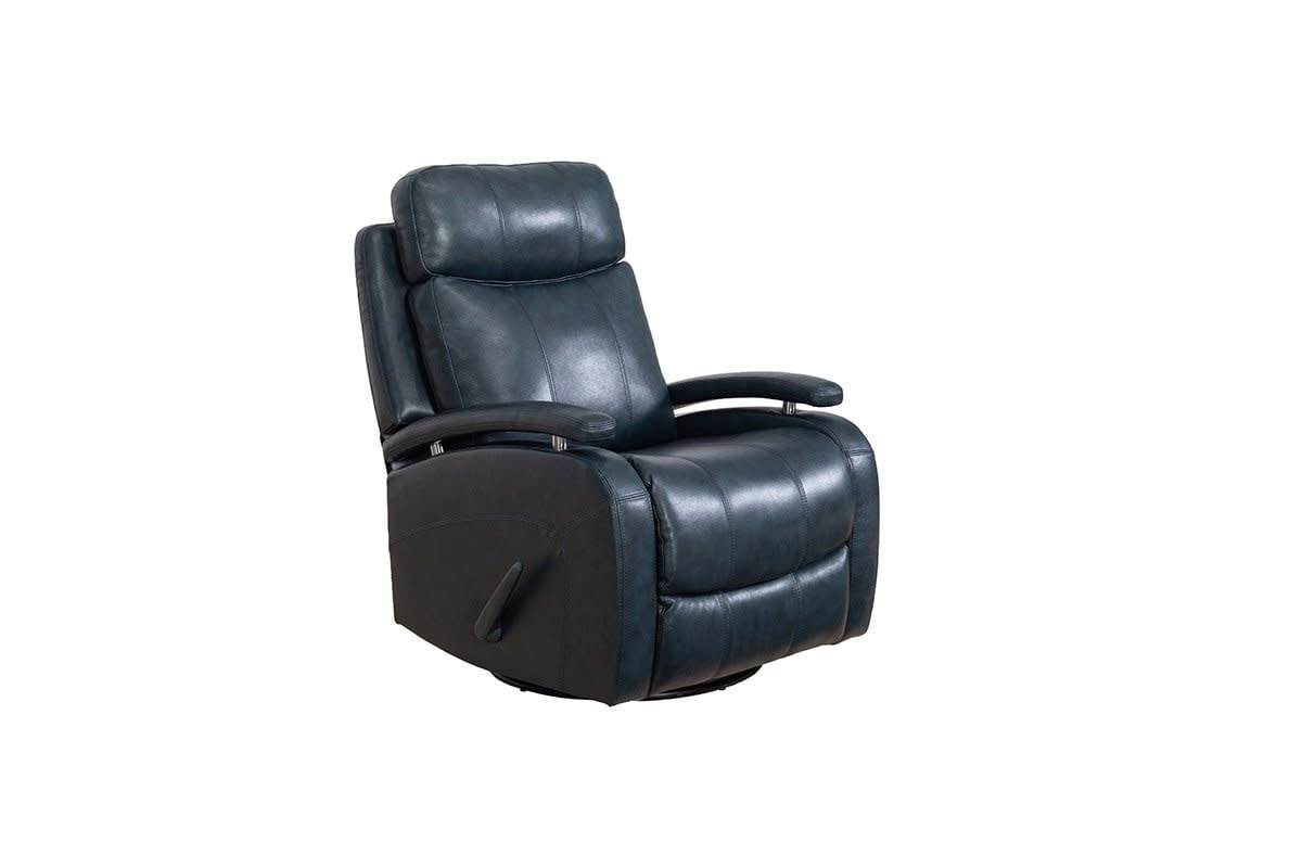 Duffy Swivel Glider Recliner: Ryegate Sapphire Blue — alternate view 3