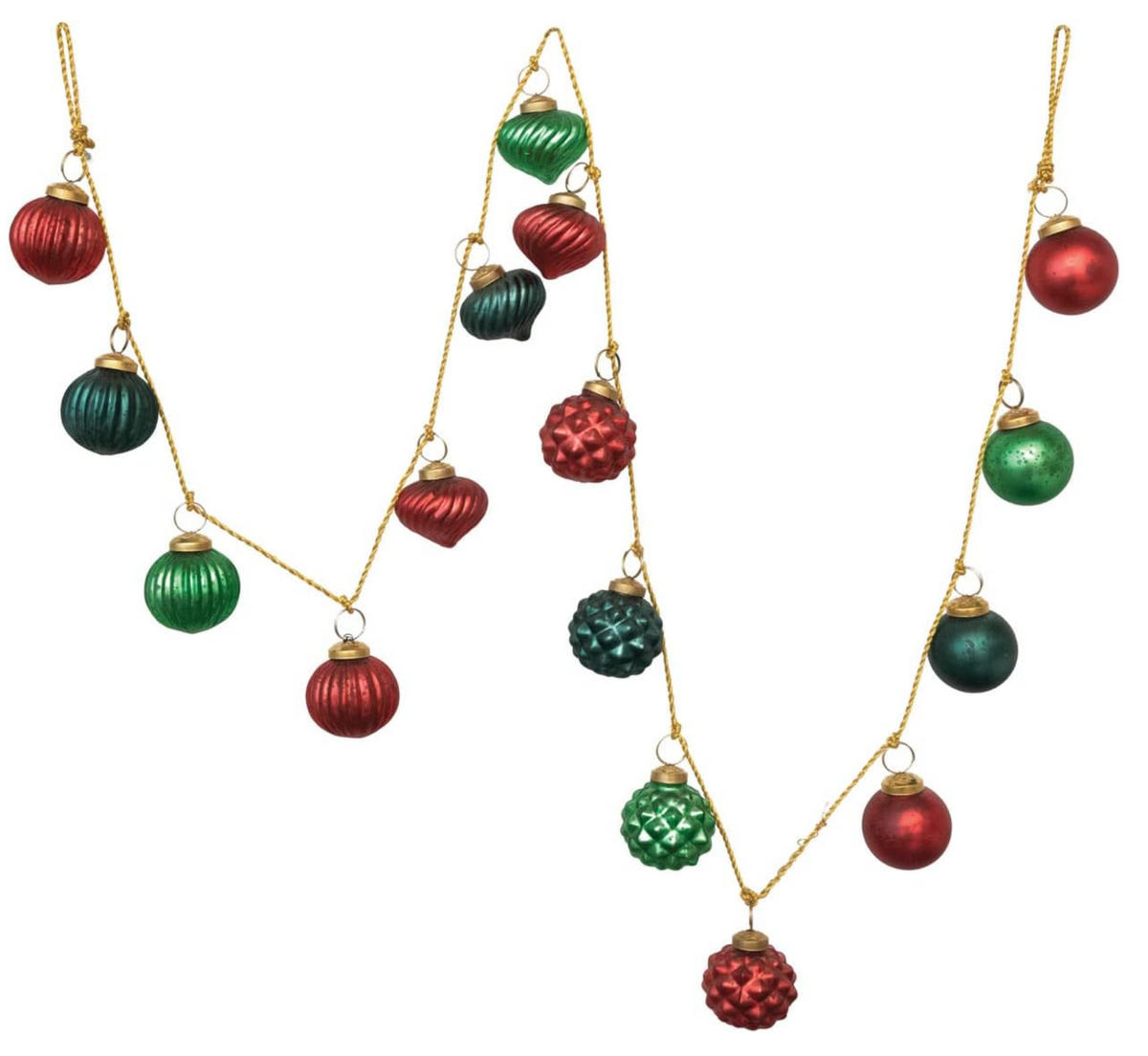 Embossed Mercury Glass Ball Ornament, 3 Styles