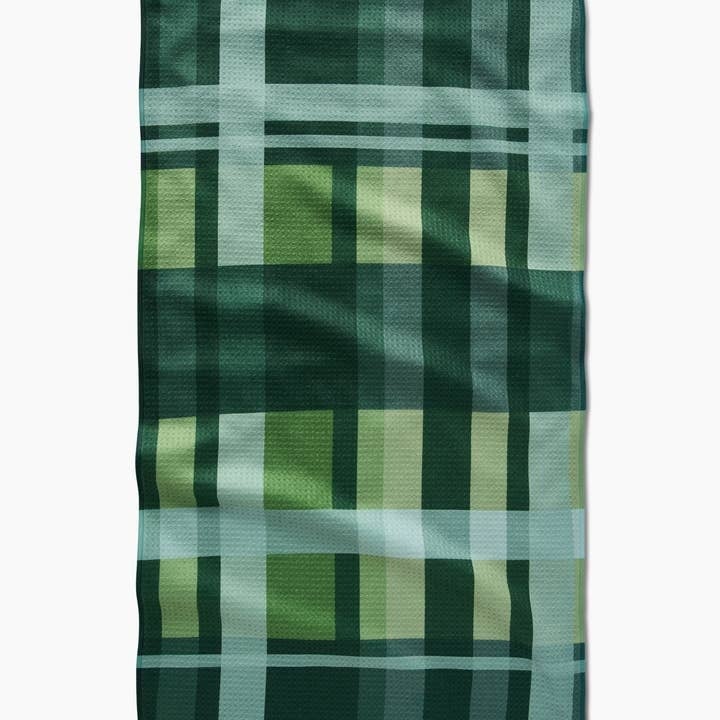 Shamrock Plaid Tea Towel — alternate view 2