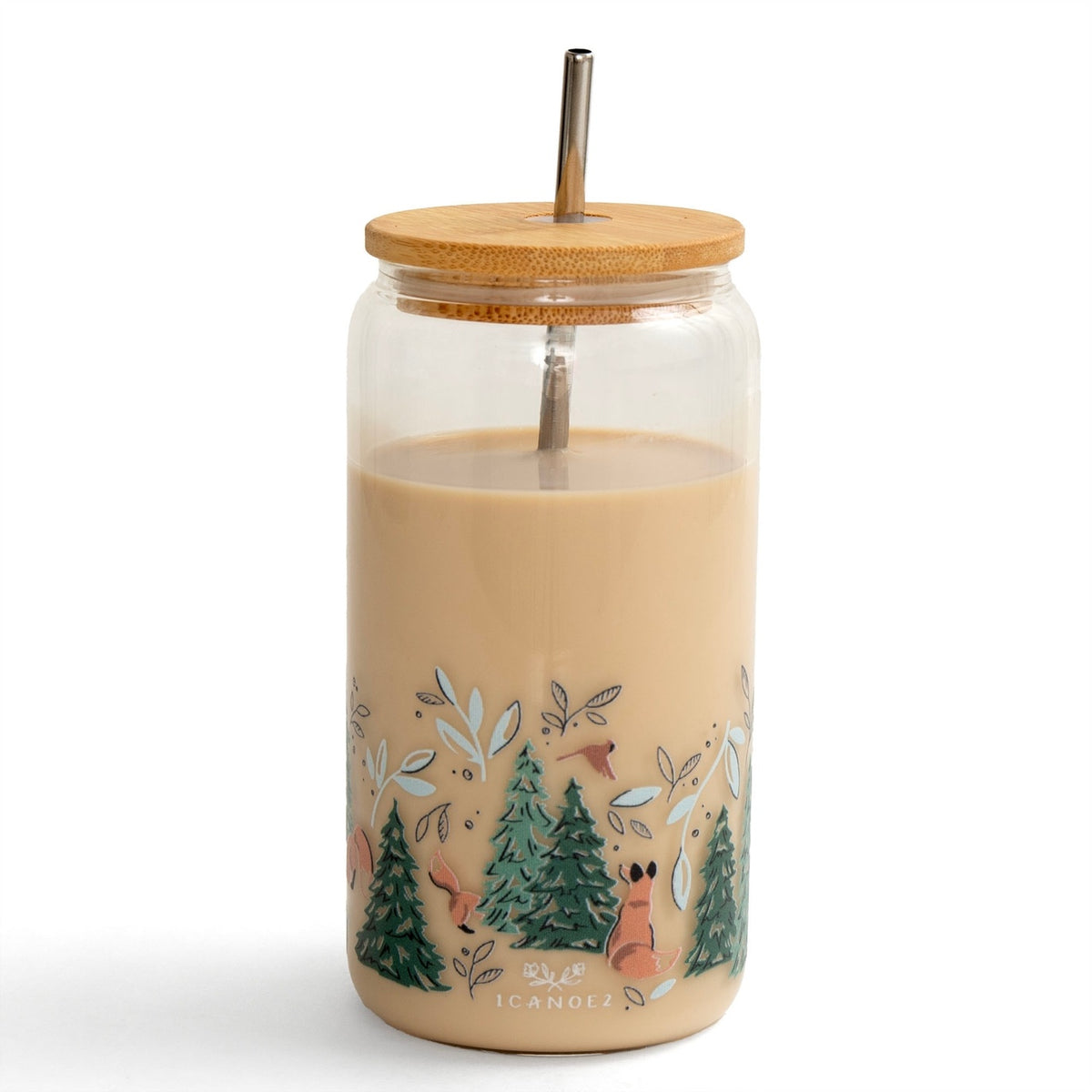Winter Fox Glass Can — alternate view 3