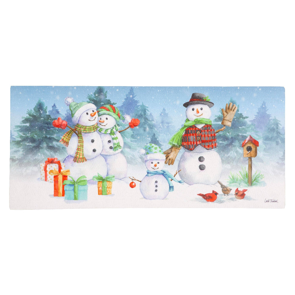 Snowman Family Sassafras Switch Mat