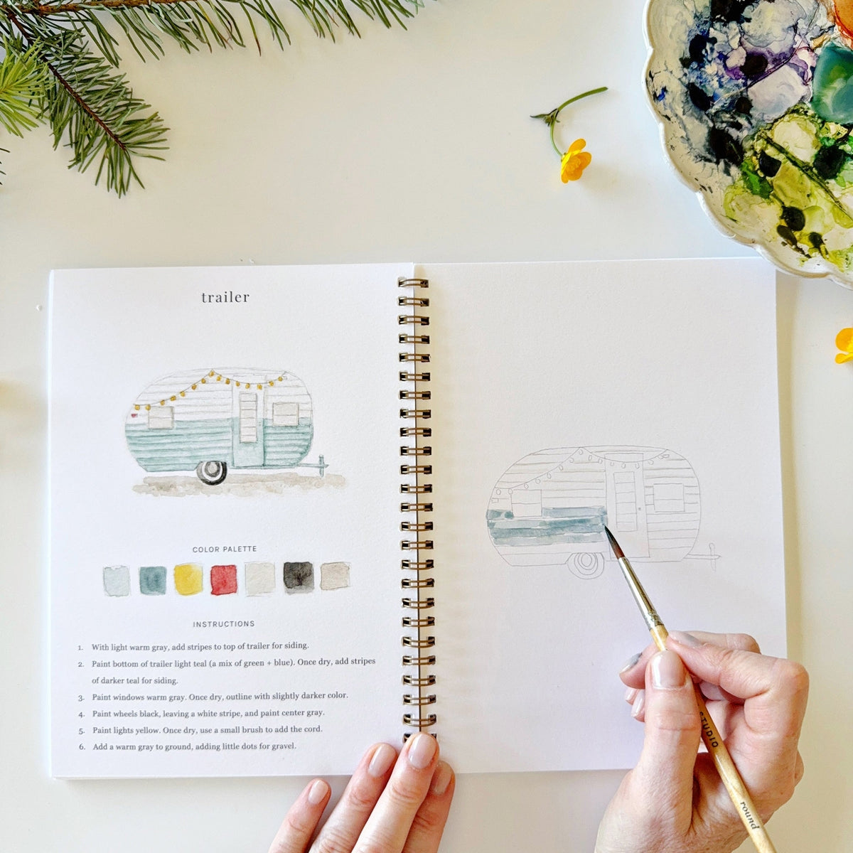 Camping Watercolor Workbook — alternate view 6