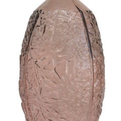 Embossed Glass Vase, Pink — alternate view 2