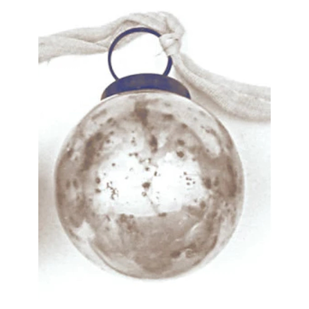 Embossed Mercury Glass Ornaments - Cream — alternate view 4