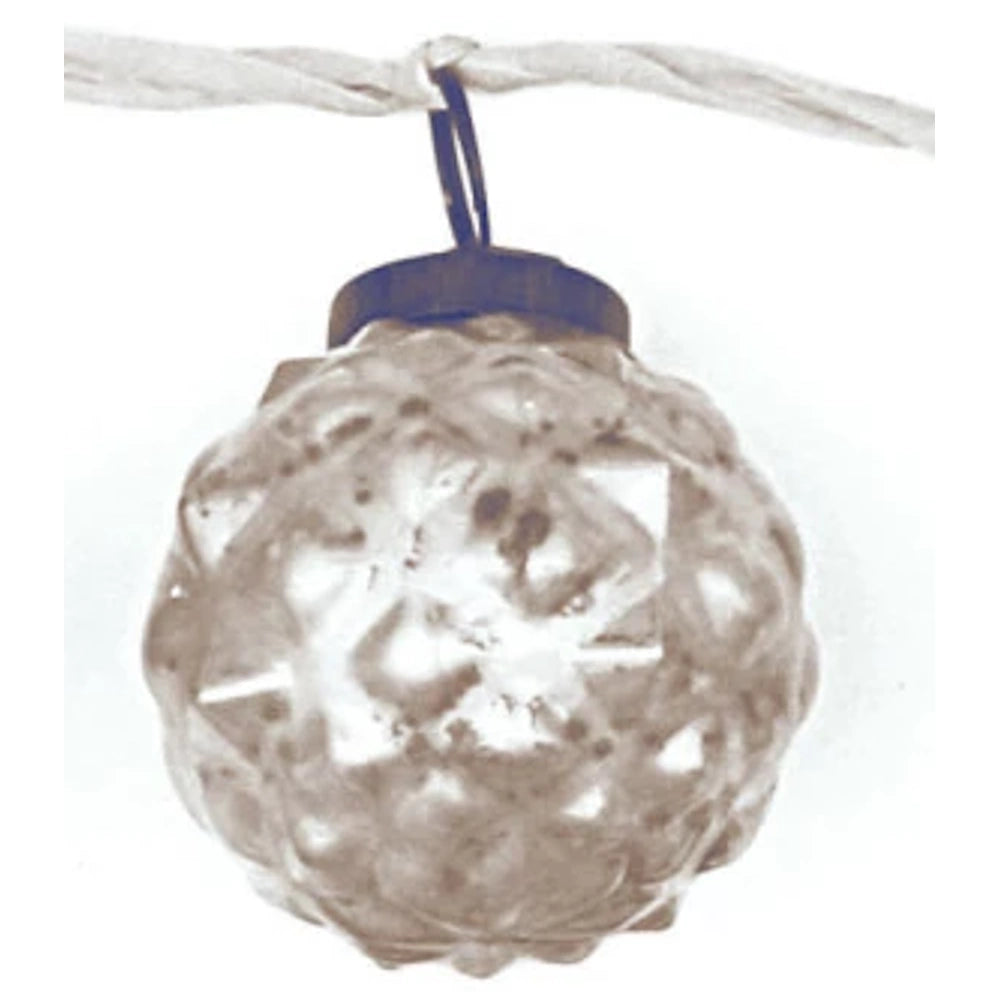 Embossed Mercury Glass Ornaments - Cream — alternate view 8