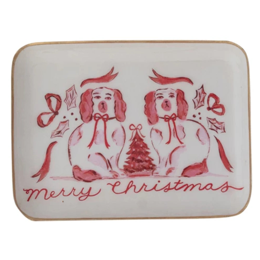 Enameled Metal Tray with Holiday Saying — alternate view 6