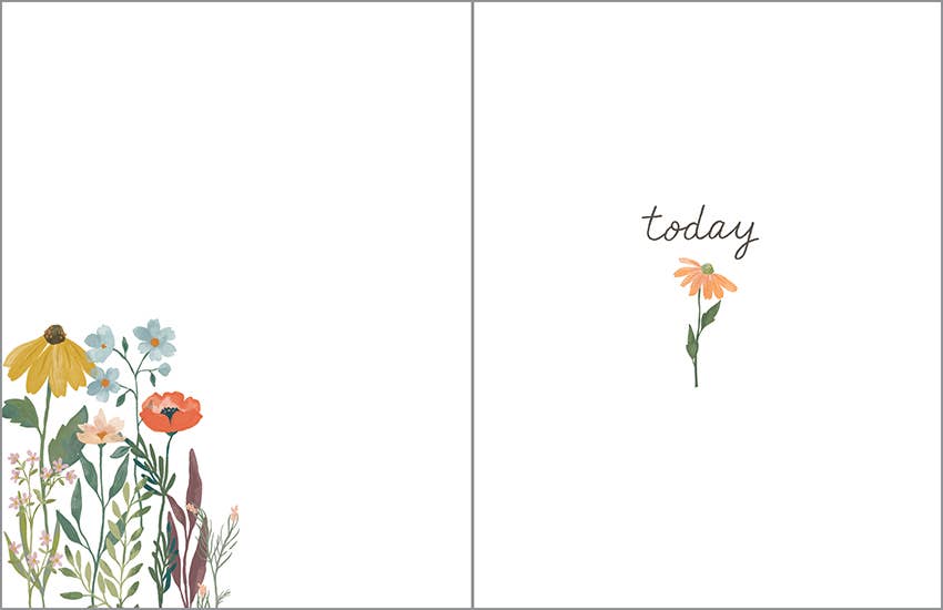 Thinking of You Greeting Card - Wildflower Stems — alternate view 2