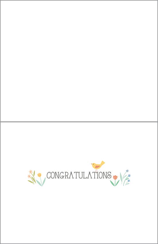 Baby Greeting Card - Clothesline — alternate view 2
