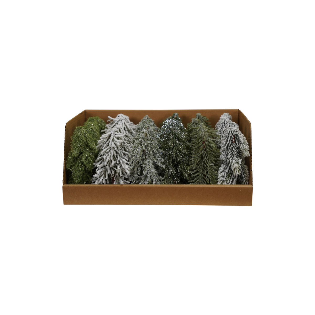 Faux Evergreen Tree with Wood Base — alternate view 3
