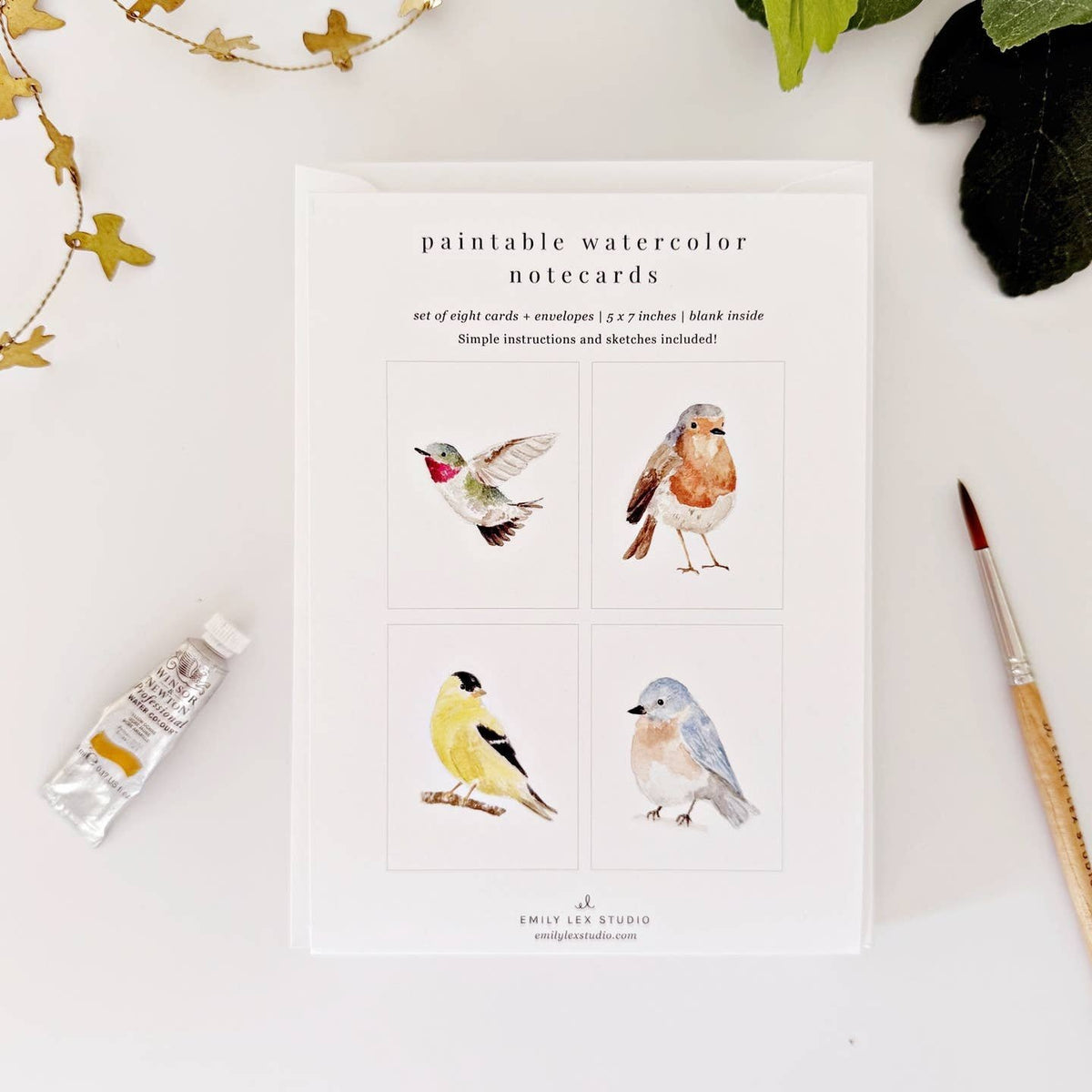 Backyard Birds Paintable Notecards — alternate view 2