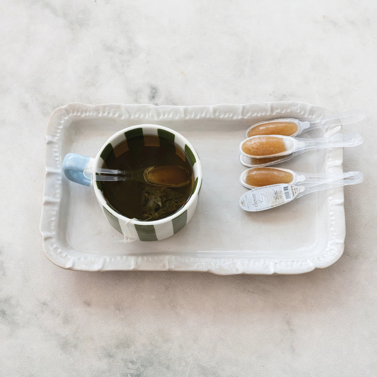 Grade A Unfiltered Clover Honey Filled Single Use Spoon — alternate view 3