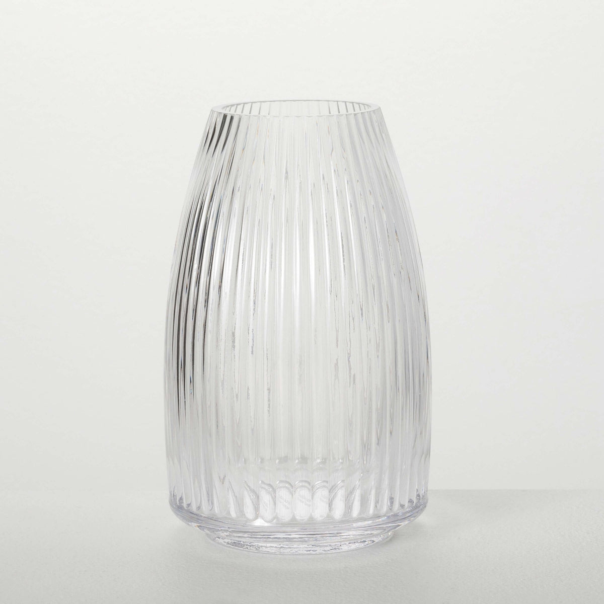 Ribbed Clear Vase — alternate view 2
