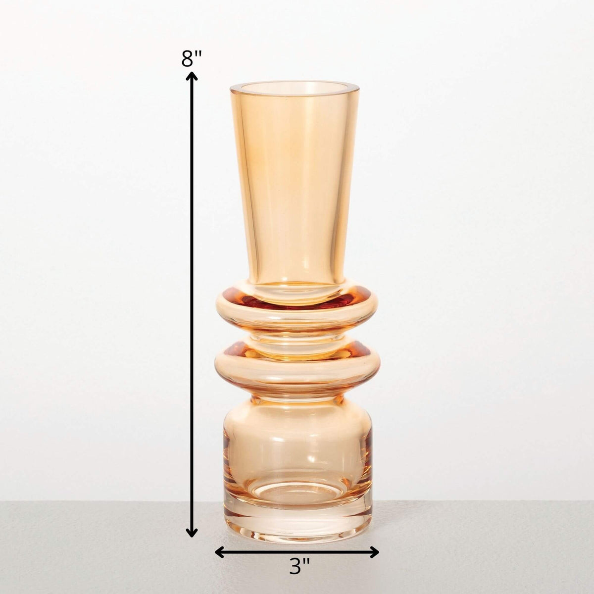Amber Glass Vase — alternate view 4
