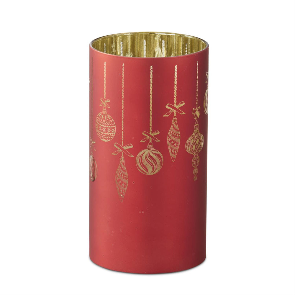 Glass Laser Engraved Ornament Candle Slip Cover — alternate view 2
