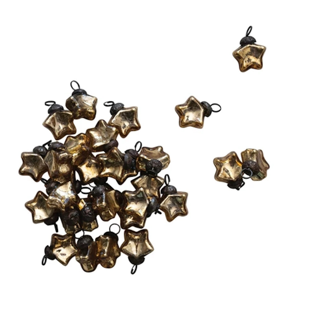 Glass Star Ornament - Gold — alternate view 2