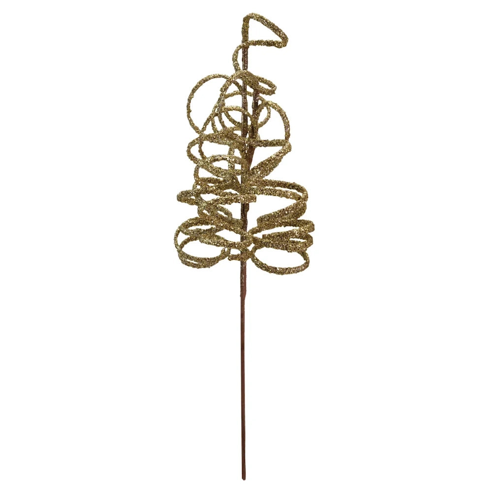 Plastic Swirl Stem with Glitter — alternate view 2