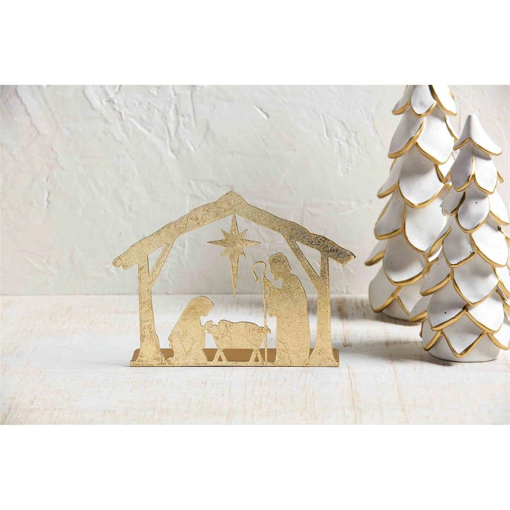 Gold Tin Nativity