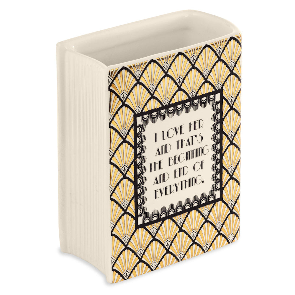 Great Gatsby Small Book Vase — alternate view 3