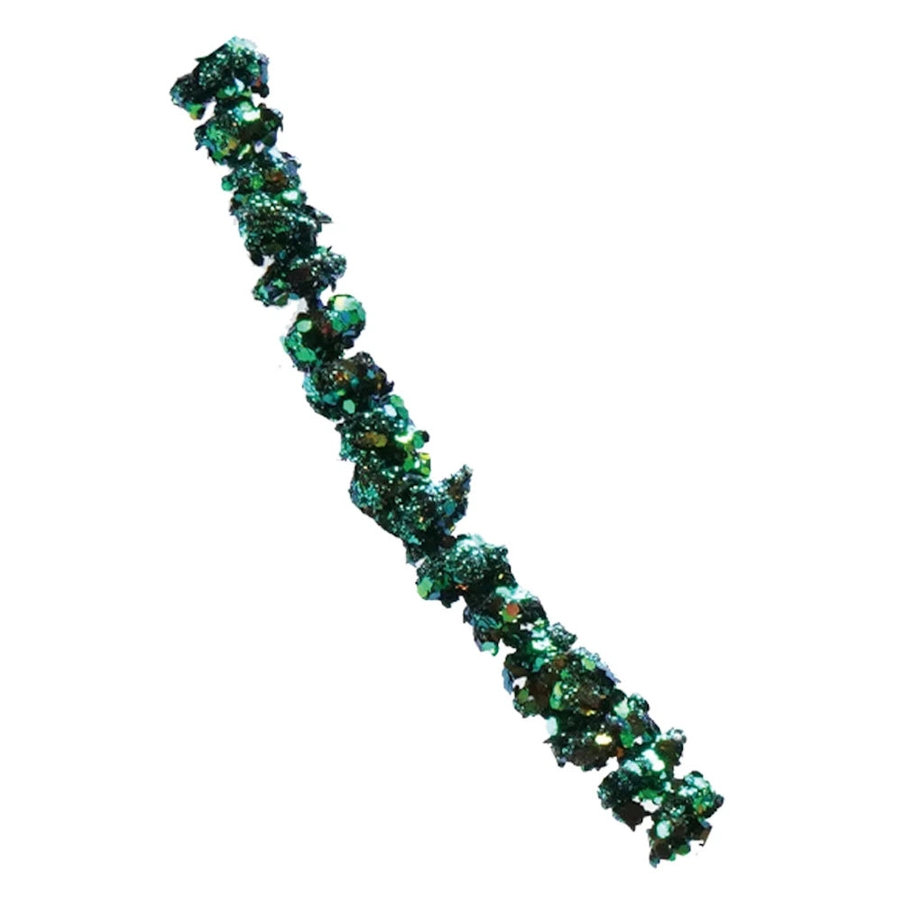 Green Iridescent Finish Foam & Glitter Ball Garland — alternate view 3