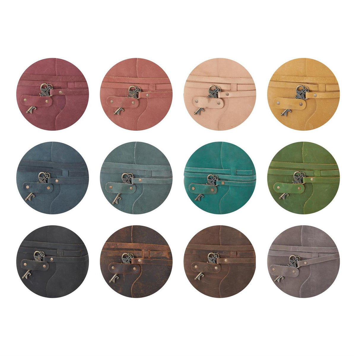 Leather Handcrafted Unlined Journals (12 Colors) — alternate view 2