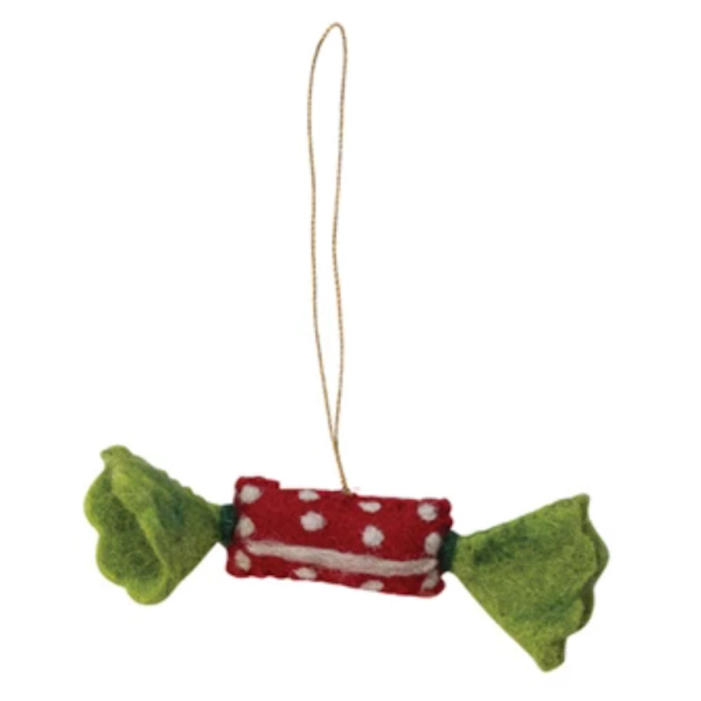 Handmade Wool Felt Candy Ornament — alternate view 5