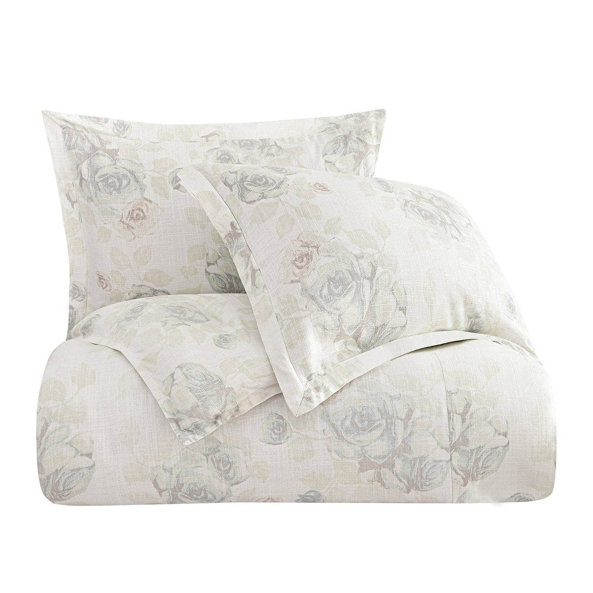 Roseline Linen Duvet Set- Super Queen — alternate view 2