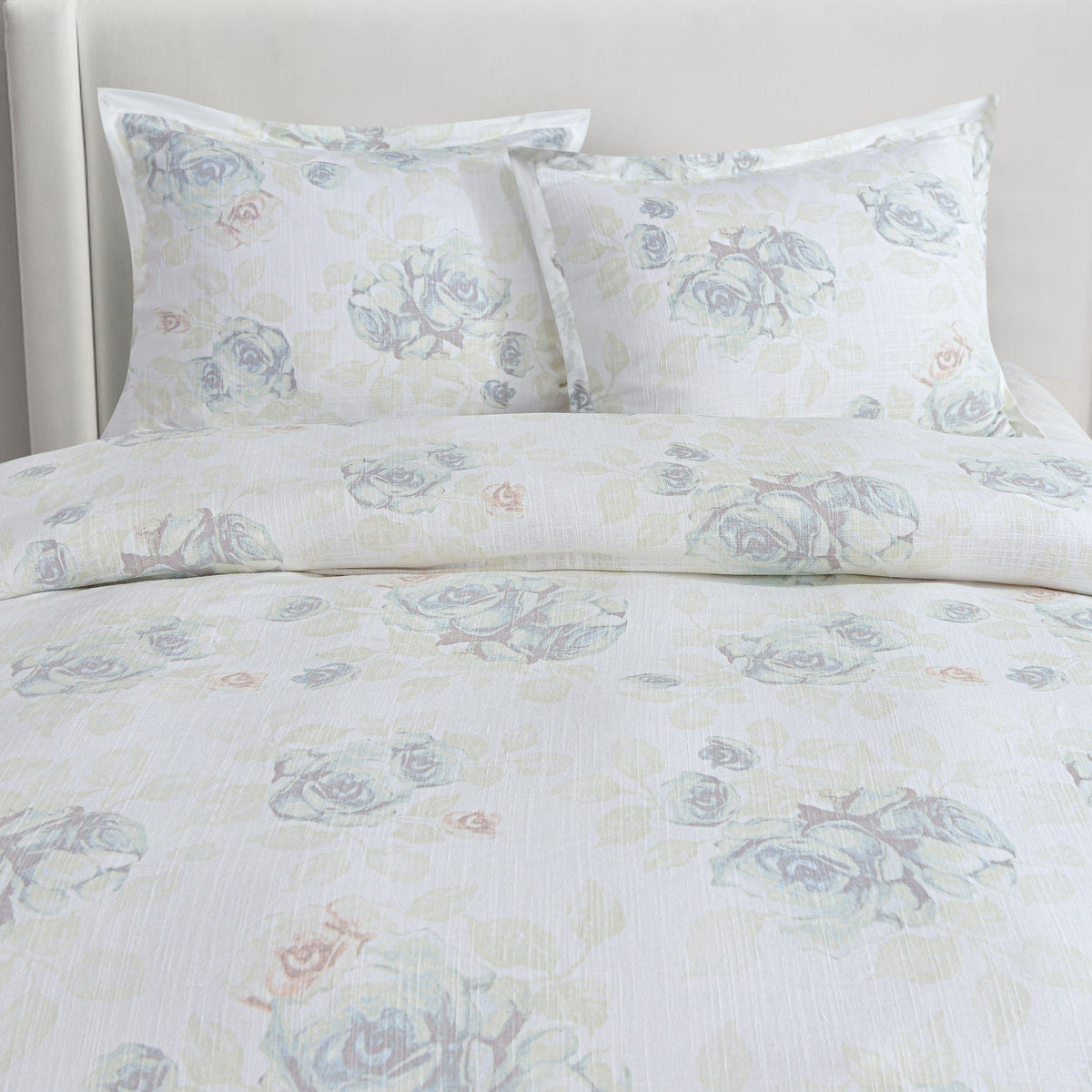 Roseline Linen Duvet Set- Super Queen — alternate view 4