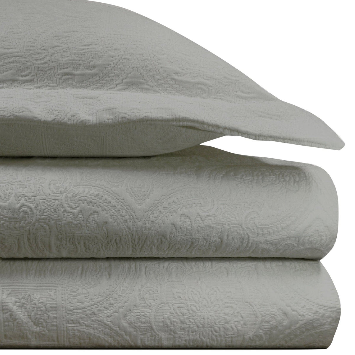 Matelassé  Duvet- Gray King — alternate view 3