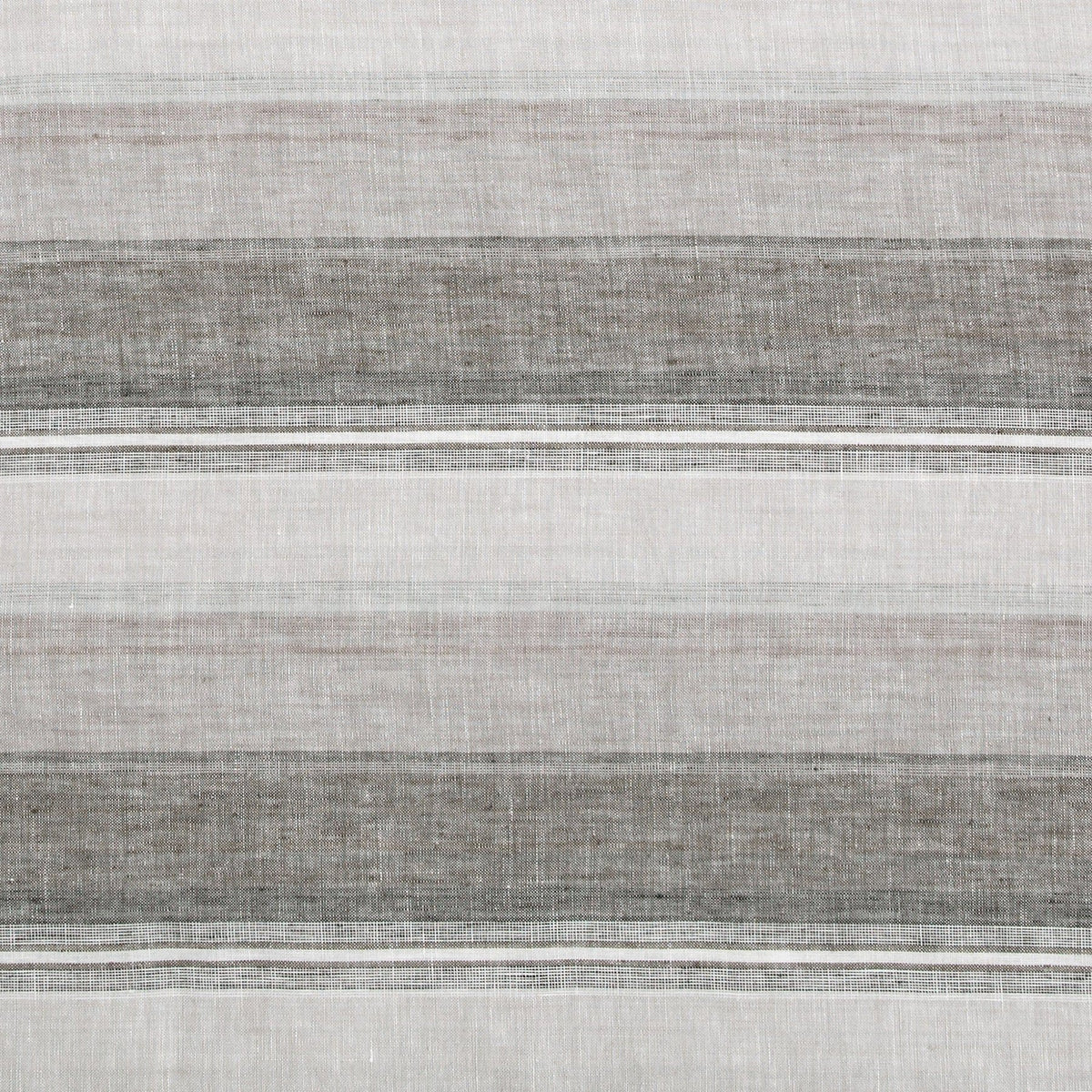 100% French Flax Linen Variegated Stripe Duvet Cover Set-Super King — alternate view 5