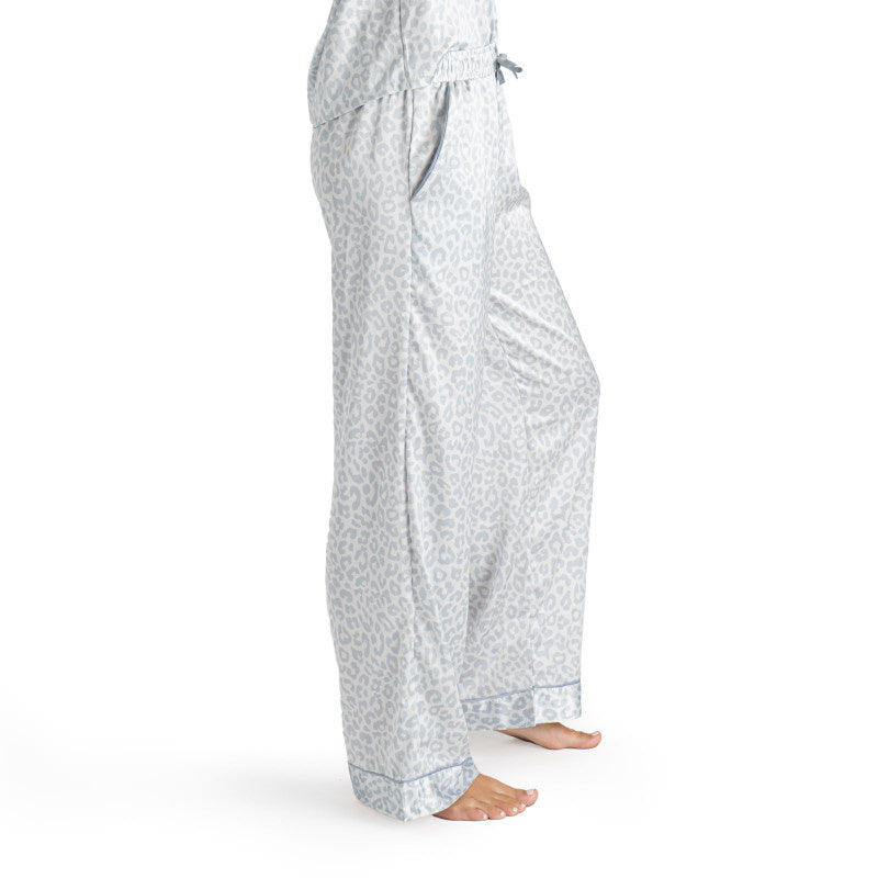 Beauty Sleep Satin Pajama Pants Feline Sleepy — alternate view 3