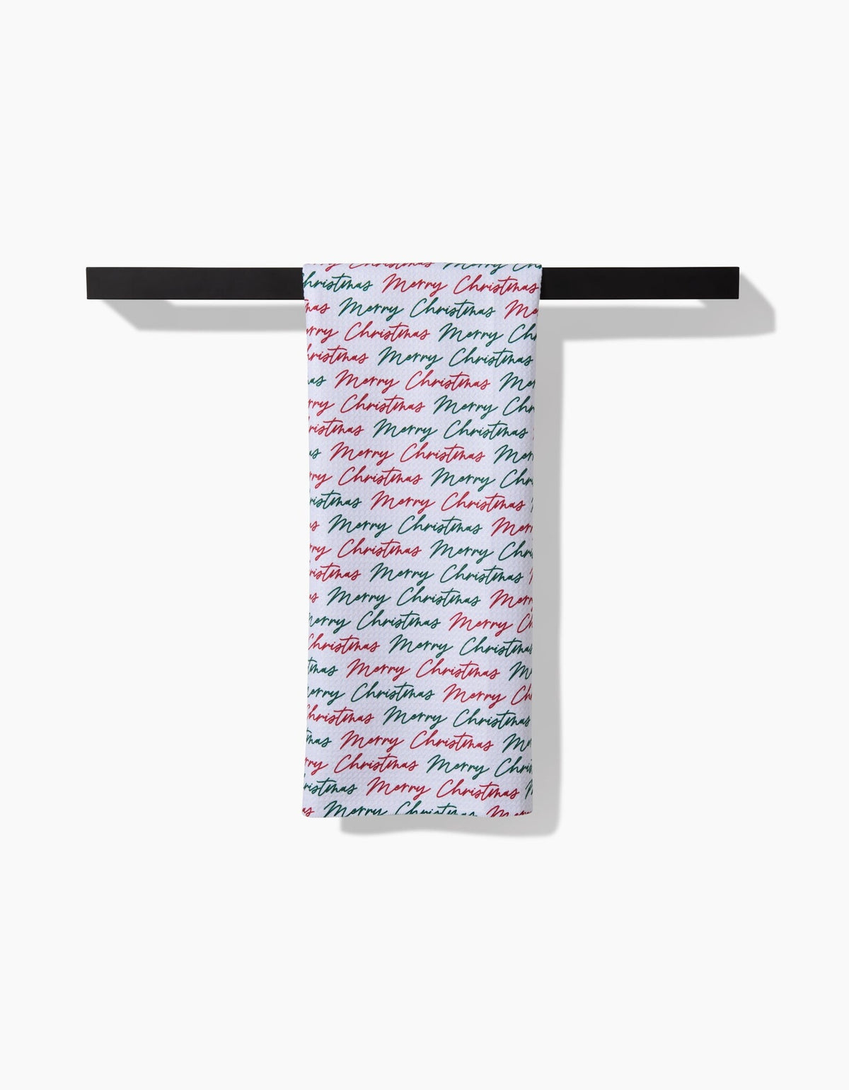 Merry Christmas Greetings Tea Towel