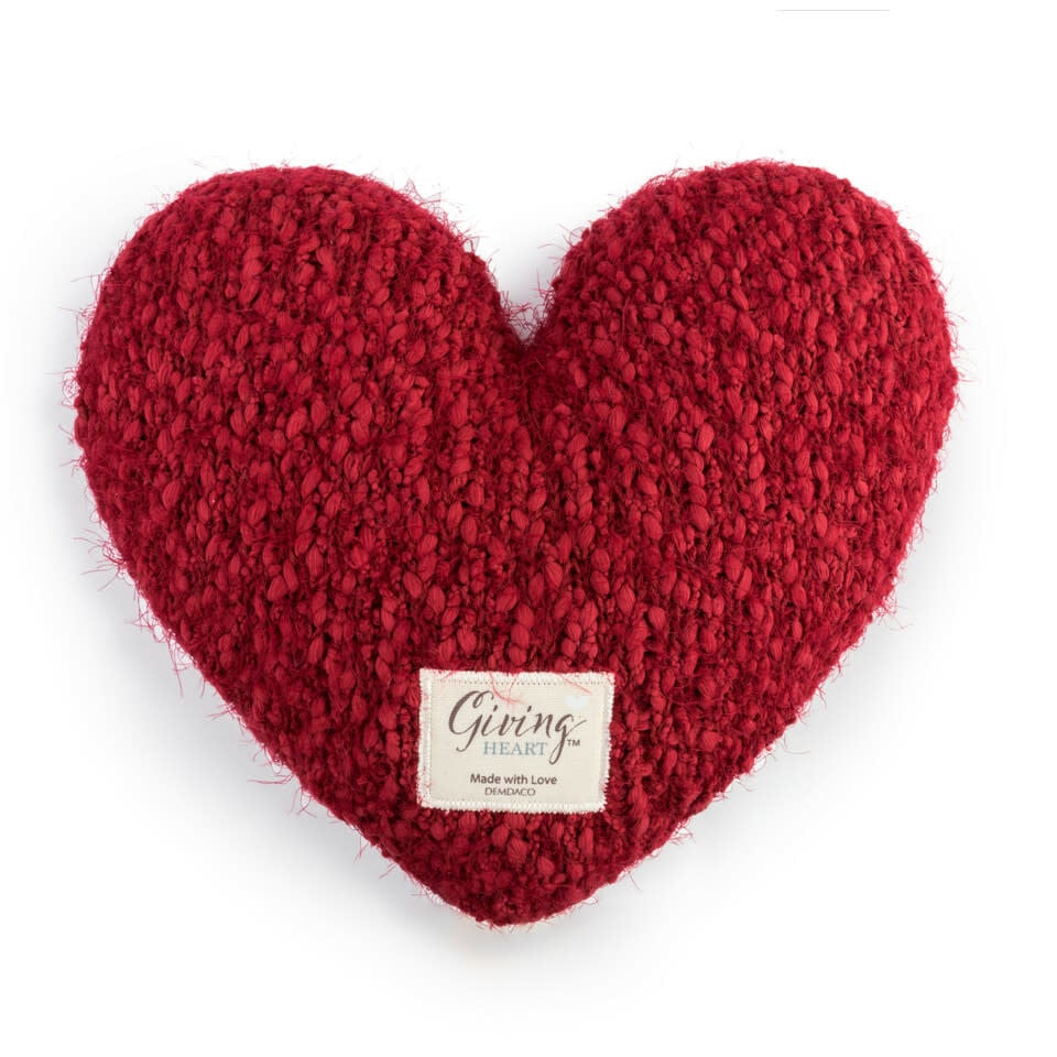 Red Giving Heart Weighted Pillow — alternate view 3
