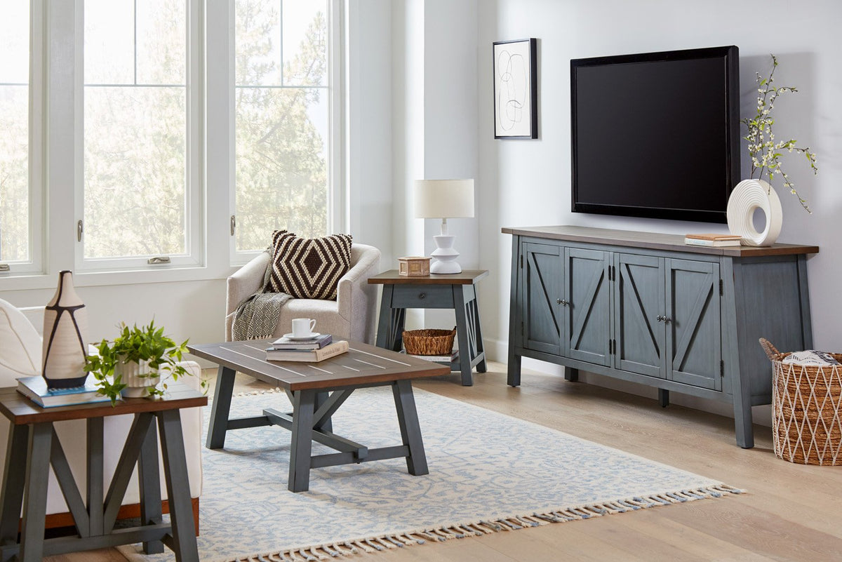 Pinebrook Denim Chairside Table — alternate view 2