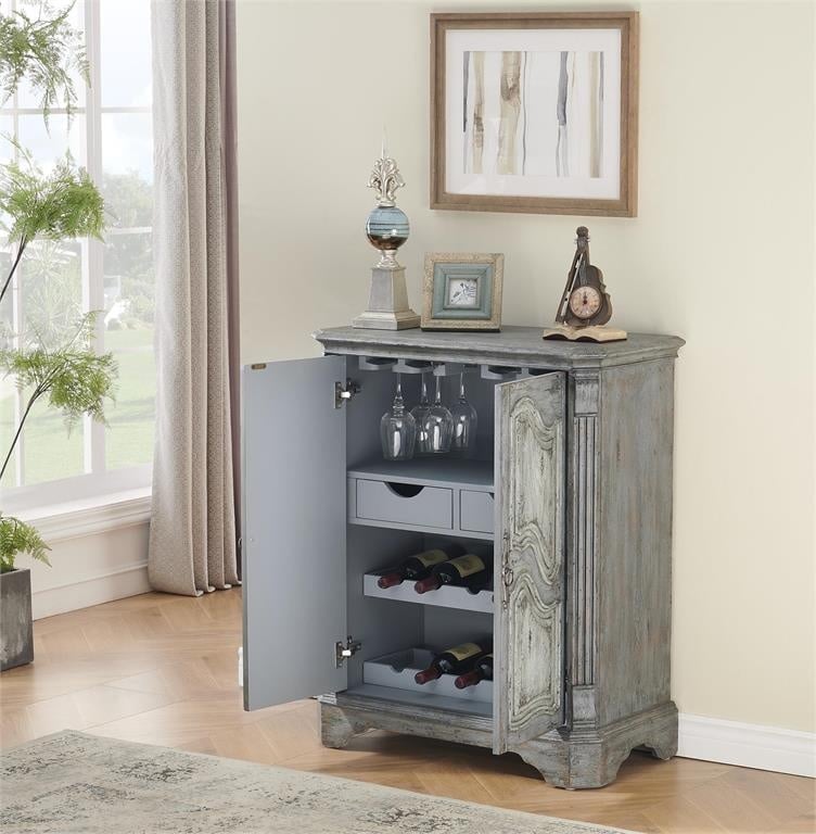 Kraven Two Tone Wine Cabinet — alternate view 2