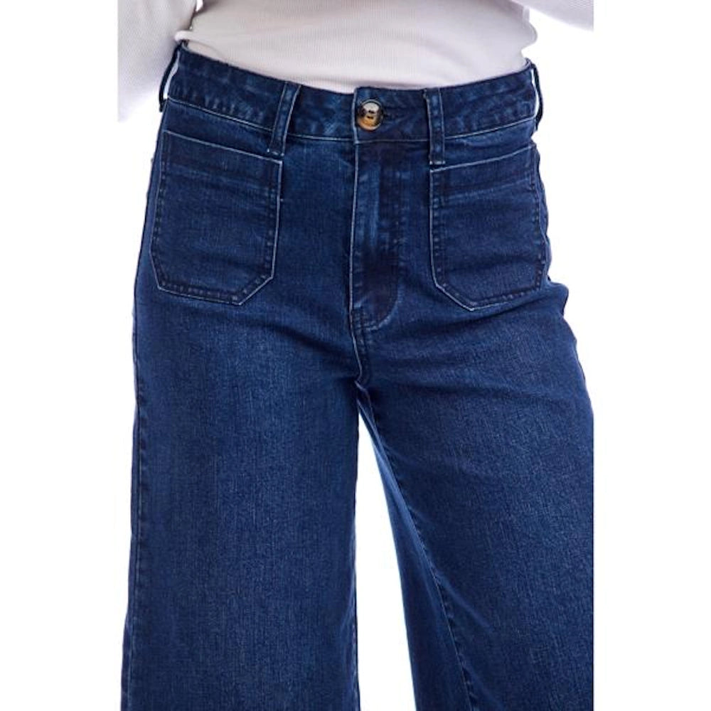 Jake Wide Leg Pants - Blue — alternate view 3