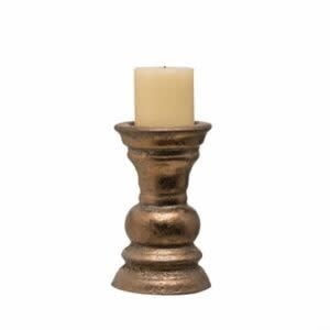 4-1/2" Round x 5-1/4"H Terra-cotta Candle Holder — alternate view 2