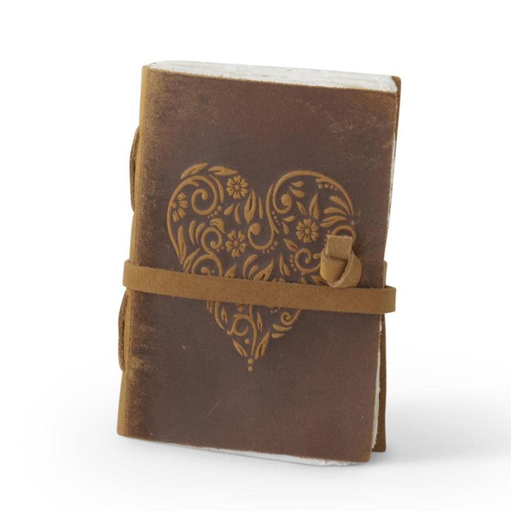Leather Heart Embossed Handcrafted Deckle Edge — alternate view 10