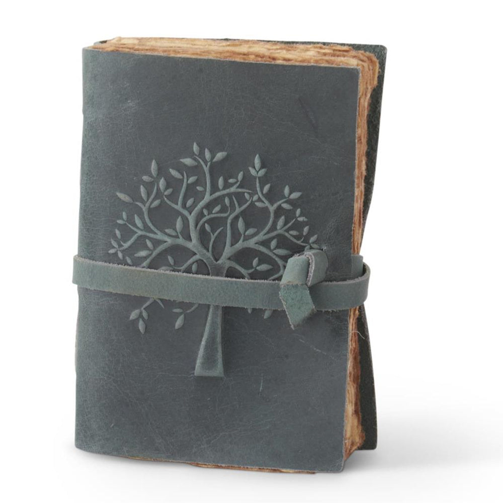 Leather Tree Embossed Handcrafted Deckle Edge — alternate view 9