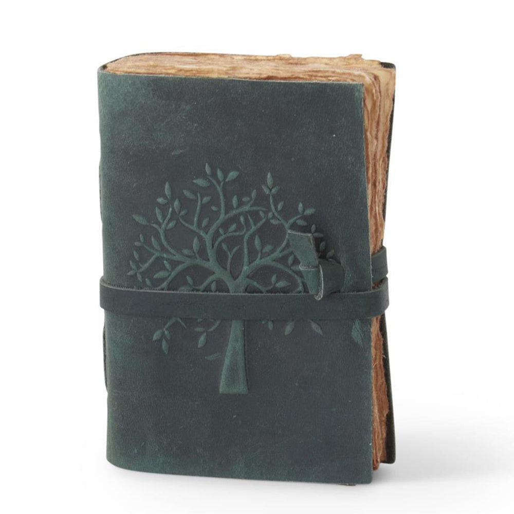 Leather Tree Embossed Handcrafted Deckle Edge — alternate view 11