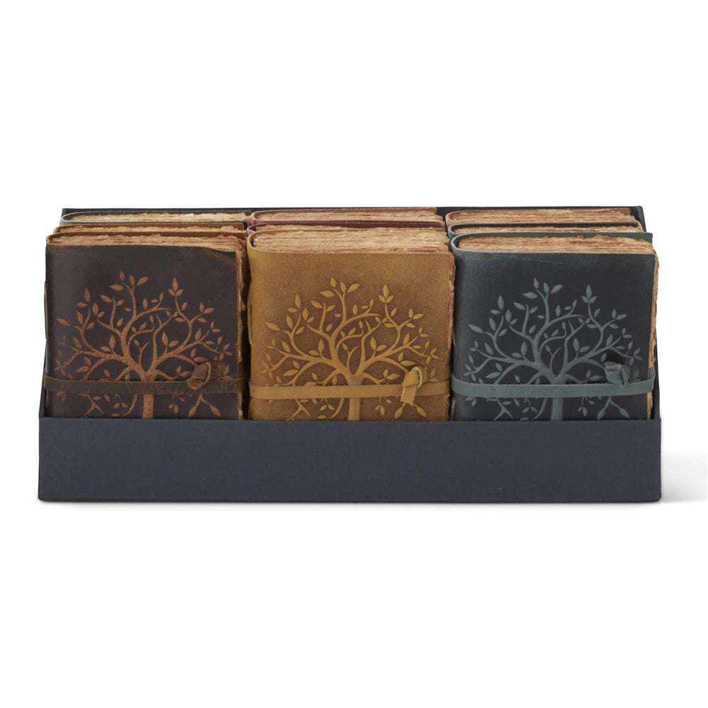 Leather Tree Embossed Handcrafted Deckle Edge — alternate view 2