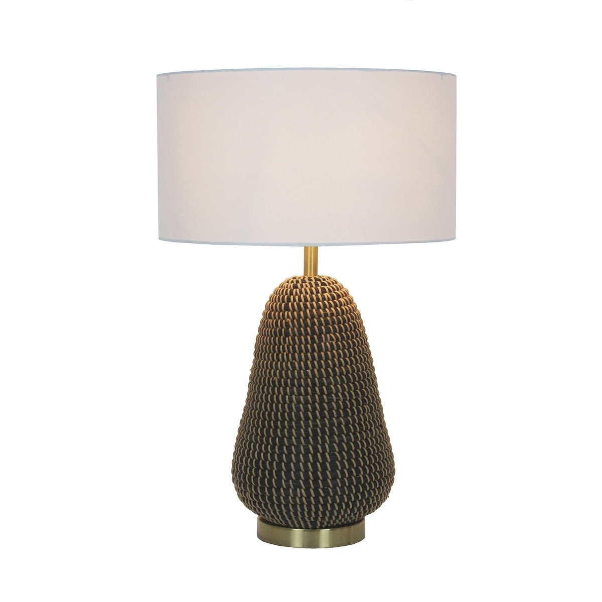 Golden Aqua Table Lamp, Black with Gold — alternate view 2