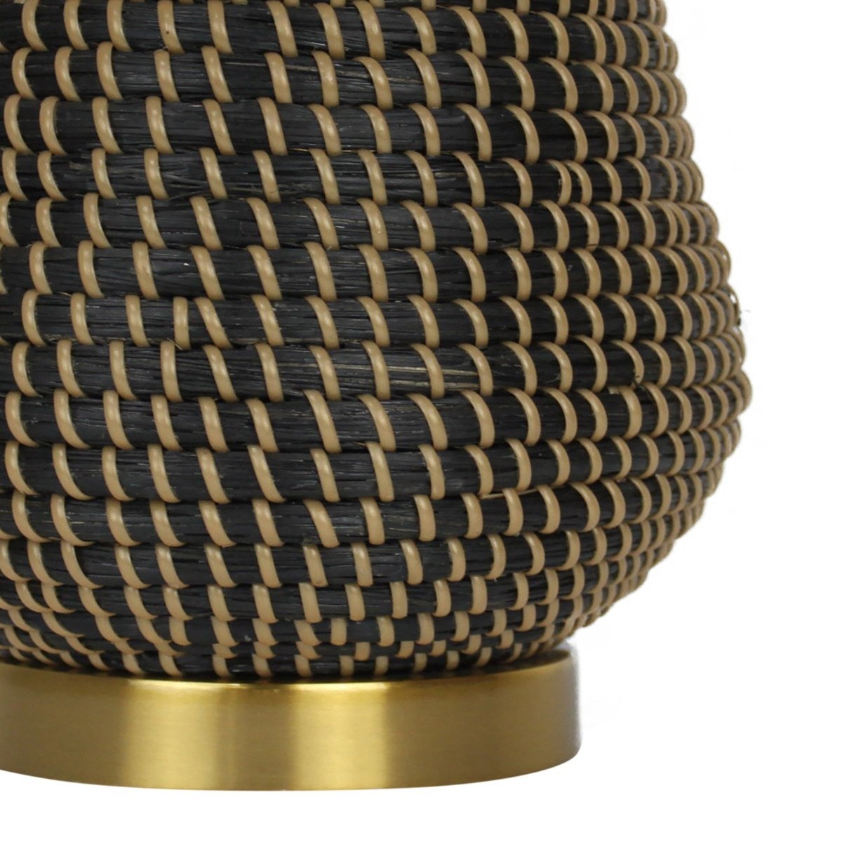 Golden Aqua Table Lamp, Black with Gold — alternate view 3