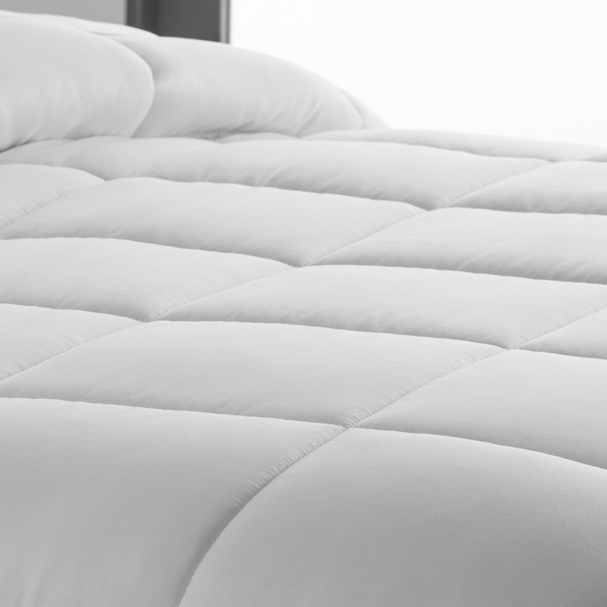 Woven Down Alternative Microfiber Comforter, King, White — alternate view 2