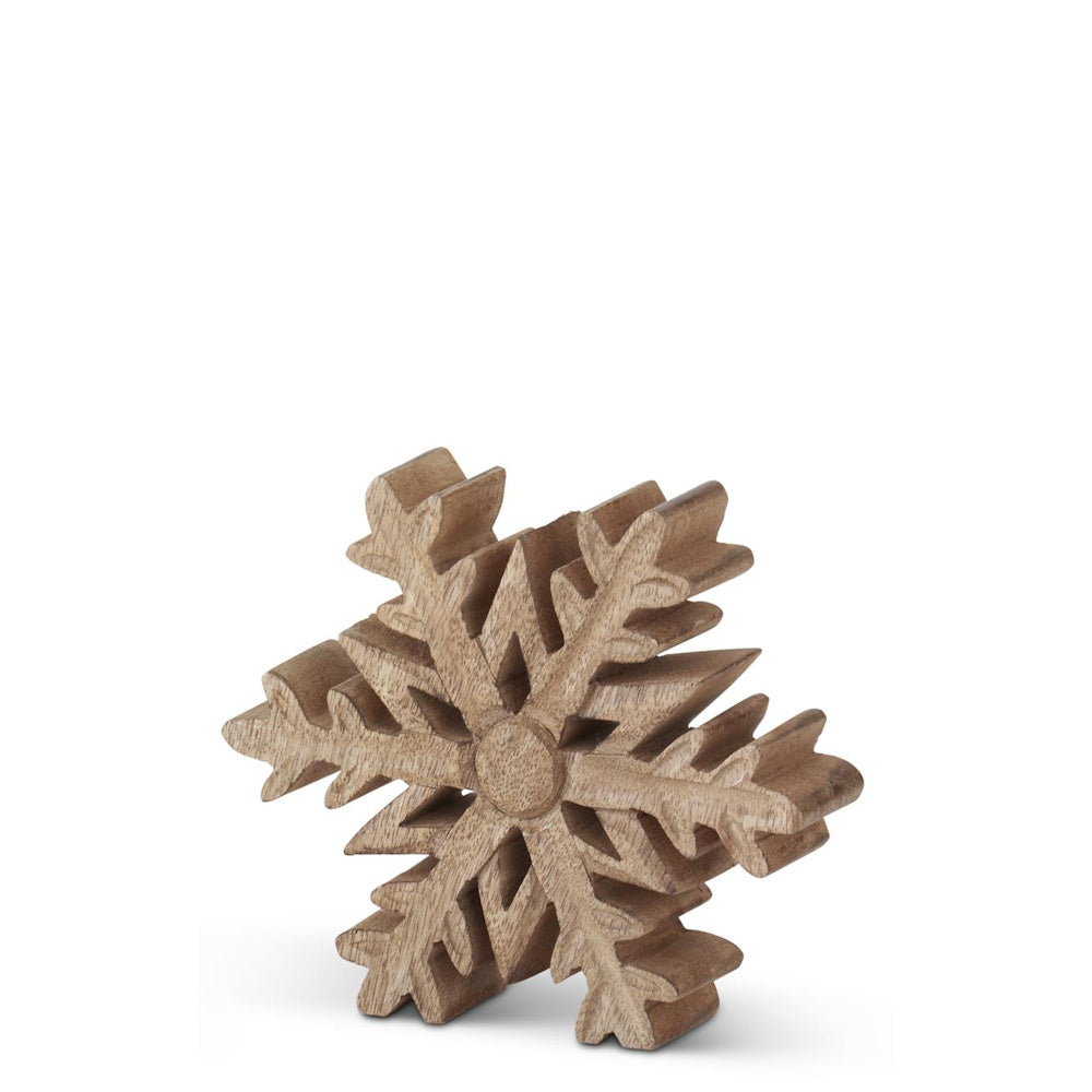 Mango Wood Snowflake Cutouts — alternate view 3