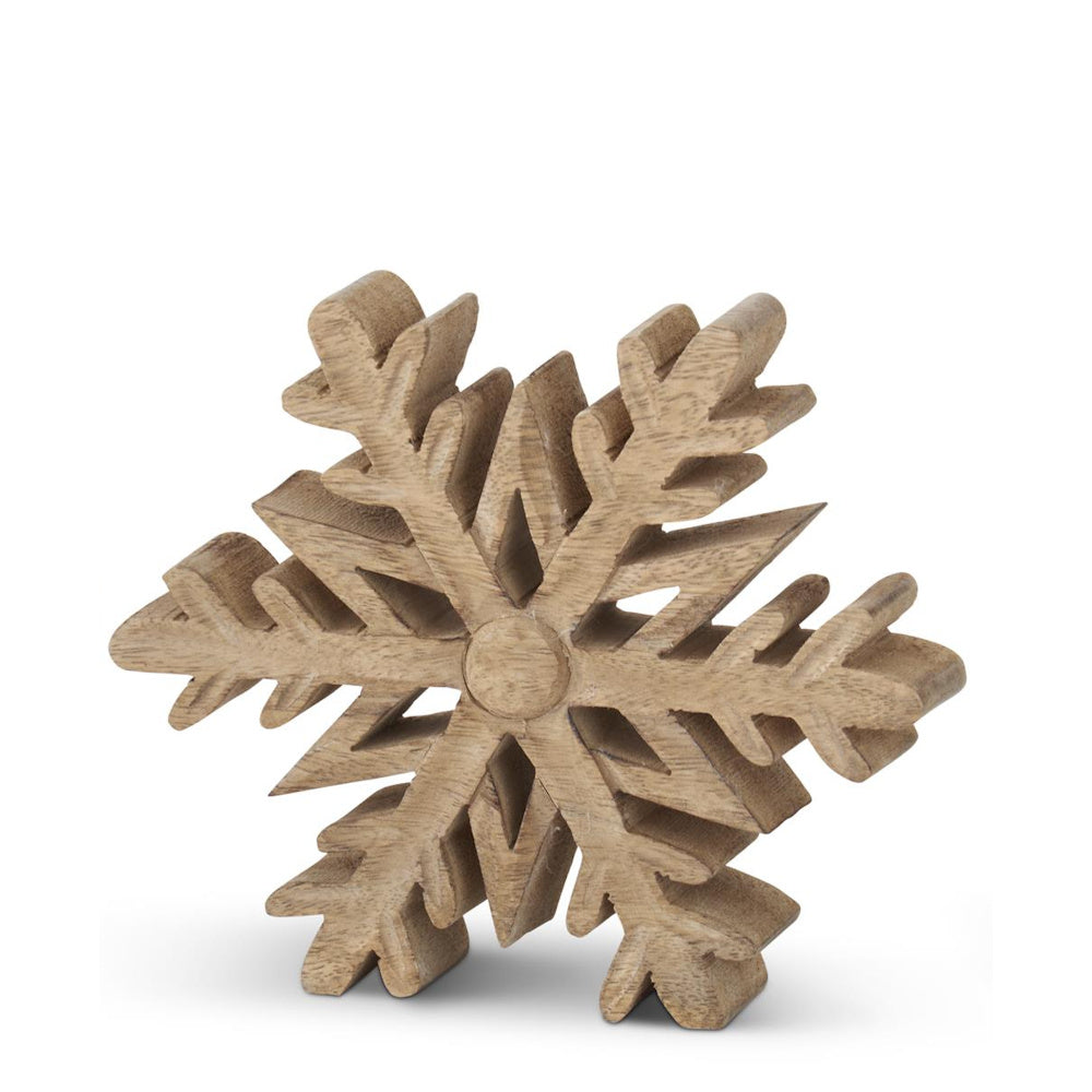 Mango Wood Snowflake Cutouts — alternate view 4