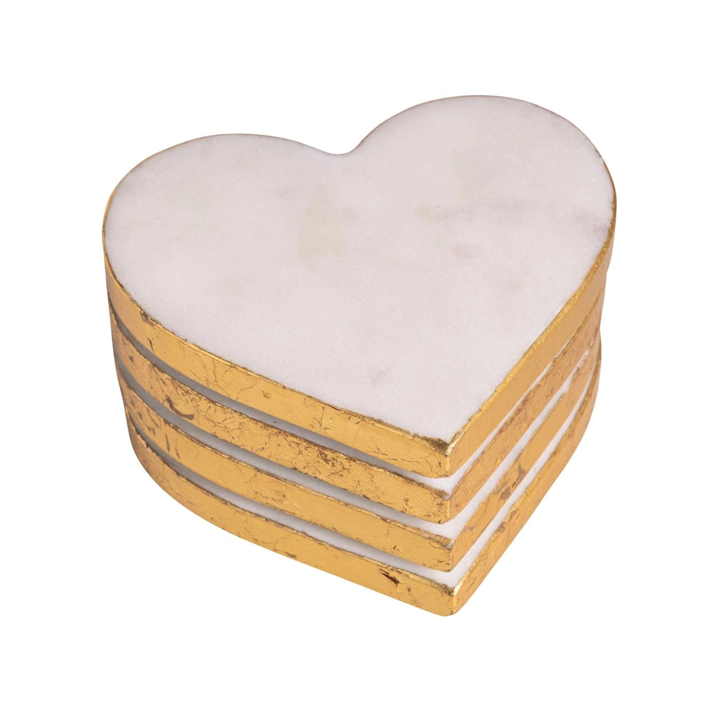 Marble Heart Coaster Set — alternate view 3