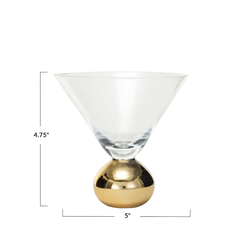 Martini Glass with Ball Stem — alternate view 3