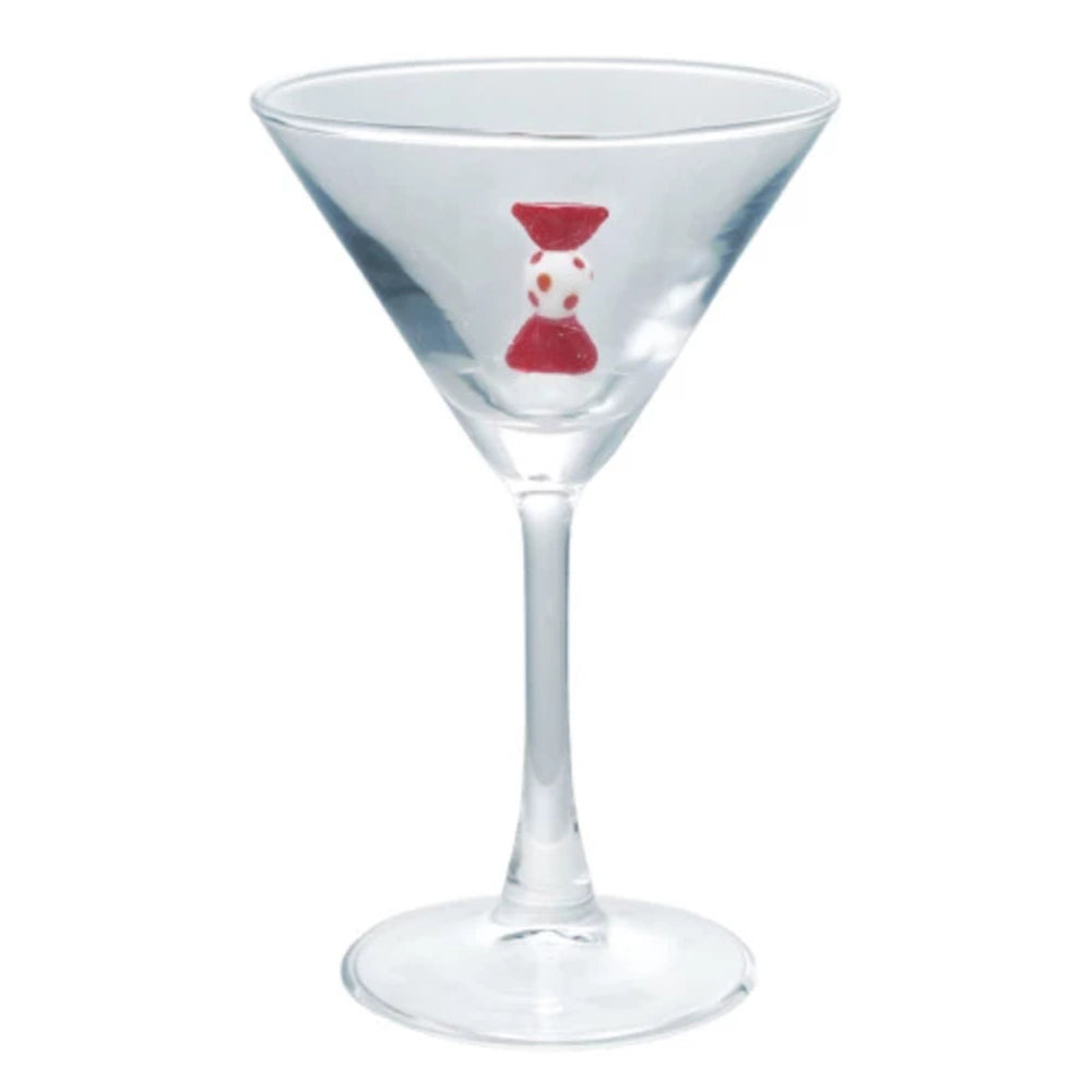 Martini Glass with Holiday Figure Inside — alternate view 6