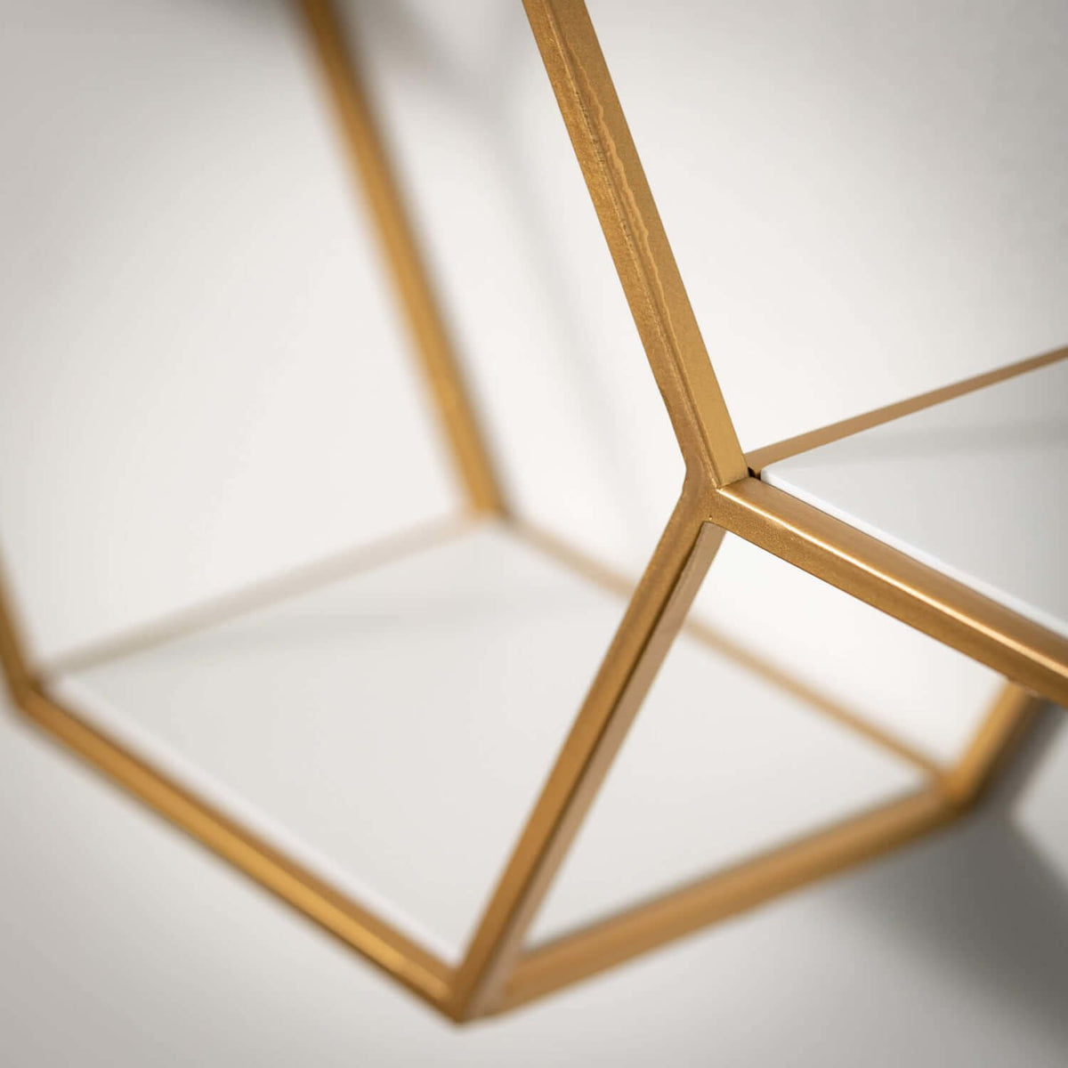 Hexagonal Gold Metal Shelf — alternate view 3